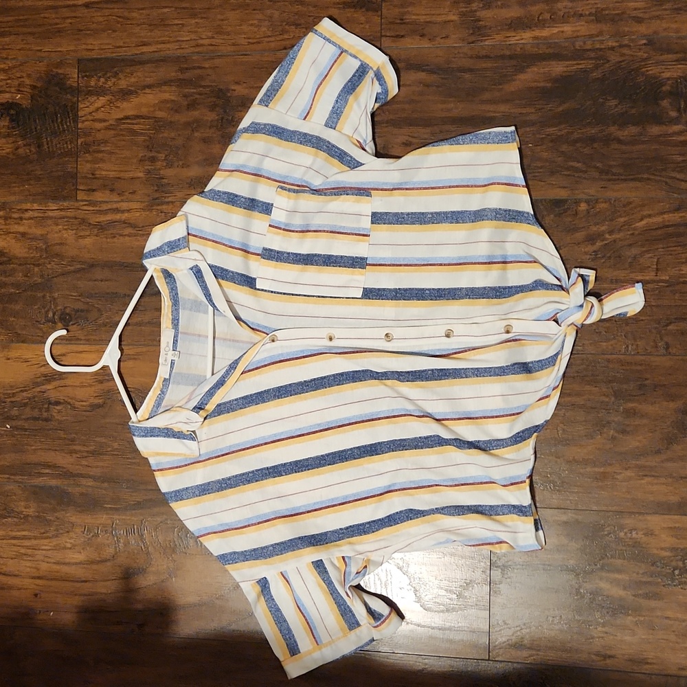 XL Vintage Tie Crop Top